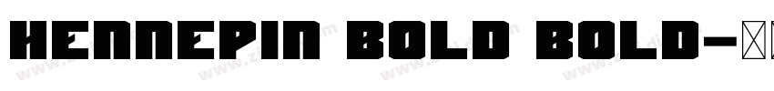 Hennepin Bold Bold字体转换